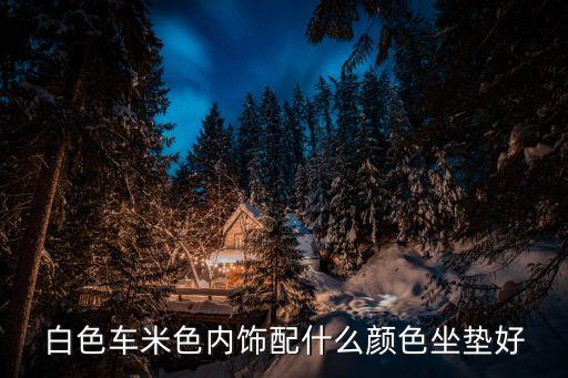 白色车米色内饰配什么颜色坐垫好