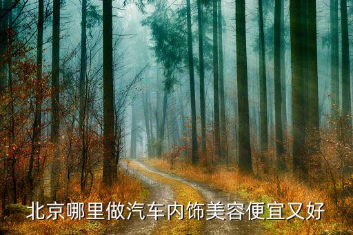 北京哪里做汽车内饰美容便宜又好