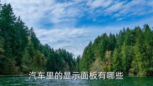 汽车里的显示面板有哪些
