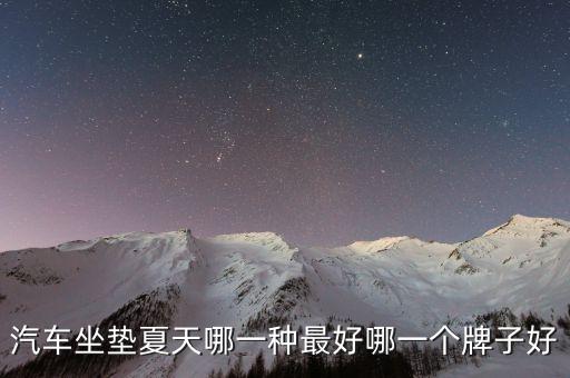 汽车坐垫夏天哪一种最好哪一个牌子好