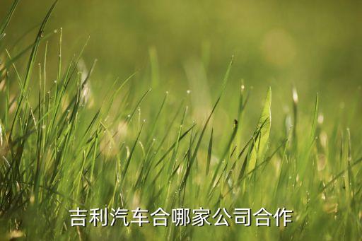 吉利汽车合哪家公司合作