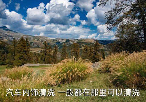 汽车内饰清洗 一般都在那里可以清洗