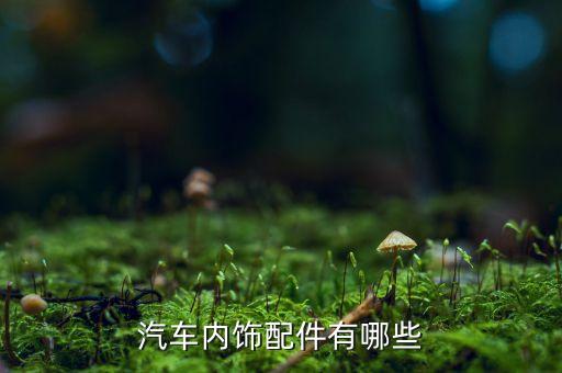 汽车内饰配件有哪些