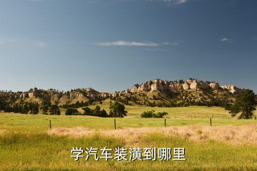 学汽车装潢到哪里