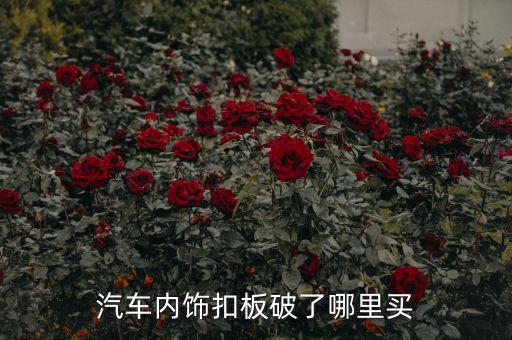 汽车内饰扣板破了哪里买