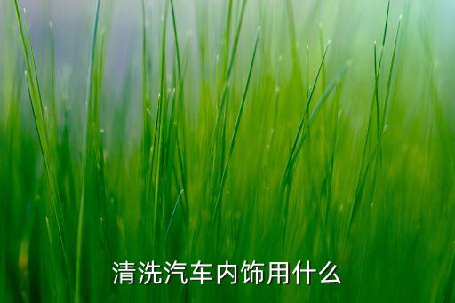 清洗汽车内饰用什么