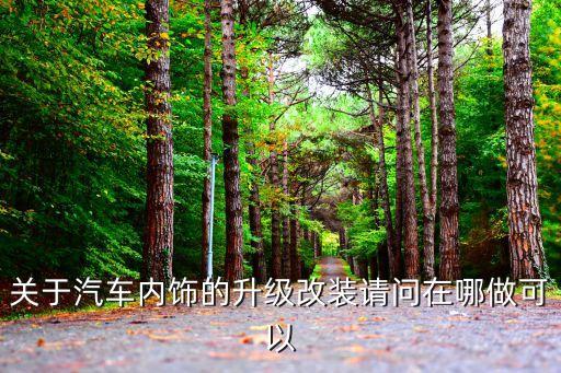关于汽车内饰的升级改装请问在哪做可以