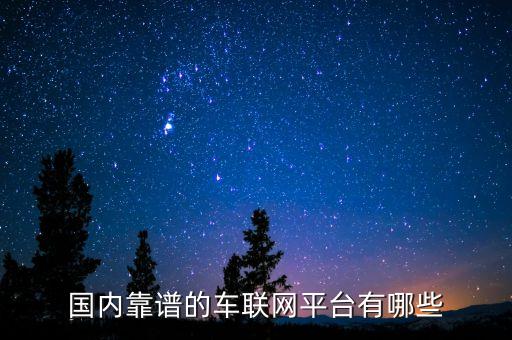 国内靠谱的车联网平台有哪些