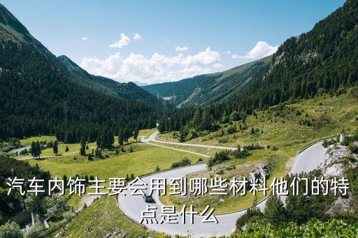 汽车内饰主要会用到哪些材料他们的特点是什么