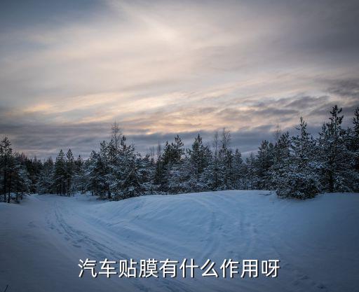 汽车贴膜有什么作用呀