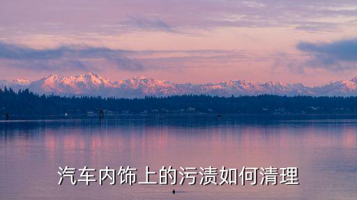 汽车内饰上的污渍如何清理