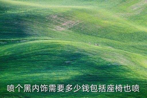 喷个黑内饰需要多少钱包括座椅也喷
