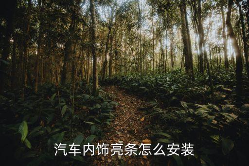汽车内饰亮条怎么安装