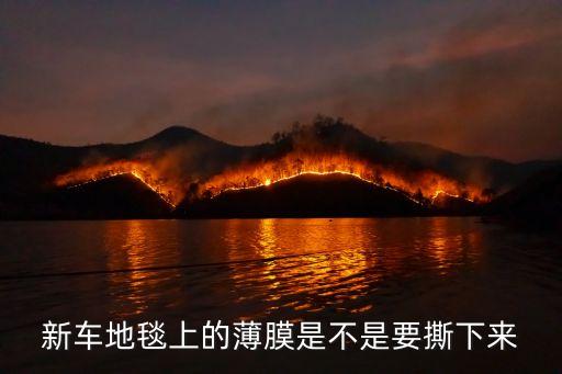 新车地毯上的薄膜是不是要撕下来
