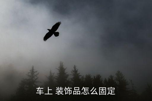 车上 装饰品怎么固定