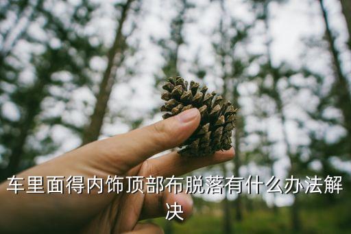 车里面得内饰顶部布脱落有什么办法解决