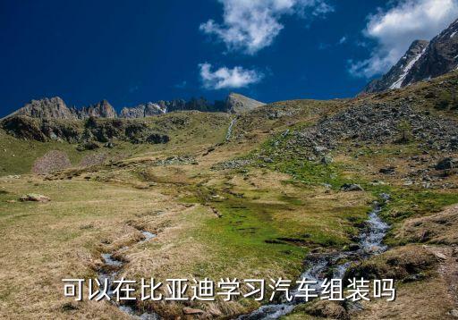 可以在比亚迪学习汽车组装吗