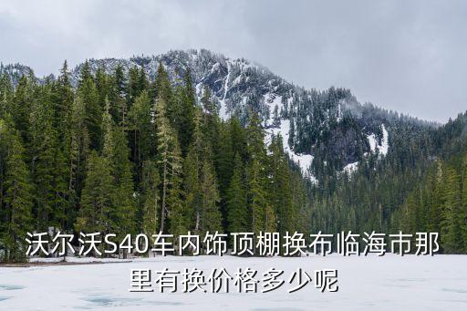沃尔沃S40车内饰顶棚换布临海巿那里有换价格多少呢