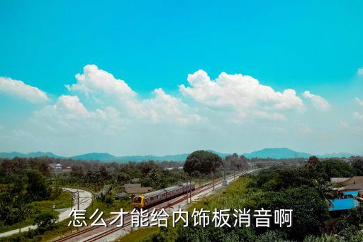 汽车内饰隔音怎么用，怎么才能给内饰板消音啊