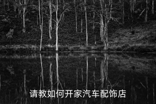 请教如何开家汽车配饰店