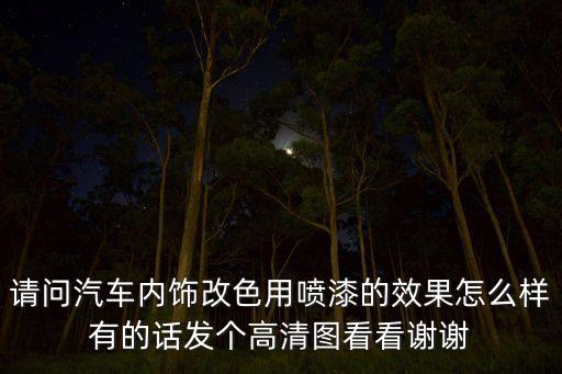 亮丽汽车内饰翻新怎么样，汽车内饰翻新真皮坐椅仪表台等前景如何