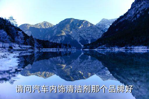 请问汽车内饰清洁剂那个品牌好
