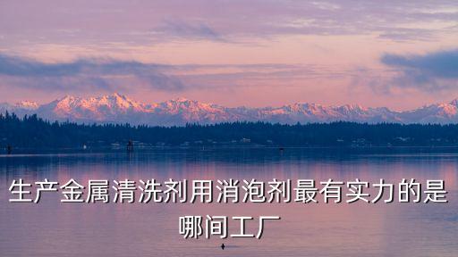 生产金属清洗剂用消泡剂最有实力的是哪间工厂