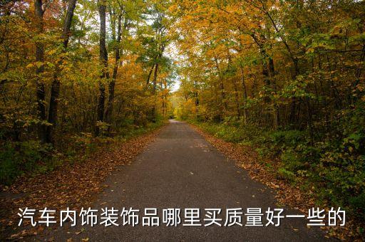 汽车内饰装饰品哪里买质量好一些的