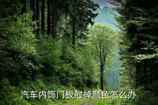 汽车内饰门板尅掉颜色怎么办