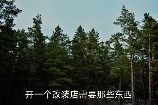 开一个改装店需要那些东西
