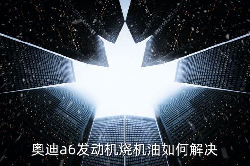 奥迪a6发动机烧机油如何解决