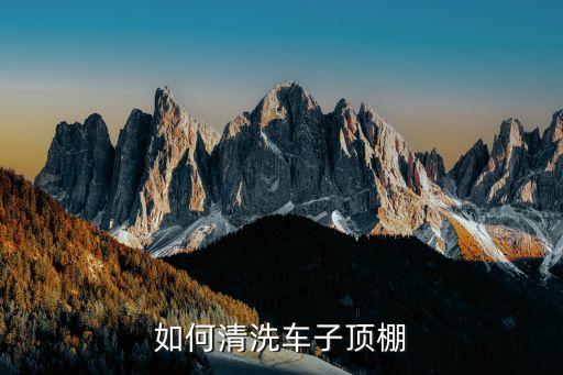 如何清洗车子顶棚