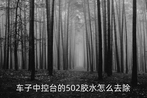 车子中控台的502胶水怎么去除