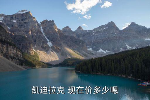 凯迪拉克 现在价多少嗯