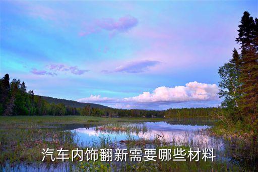 汽车内饰翻新需要哪些材料
