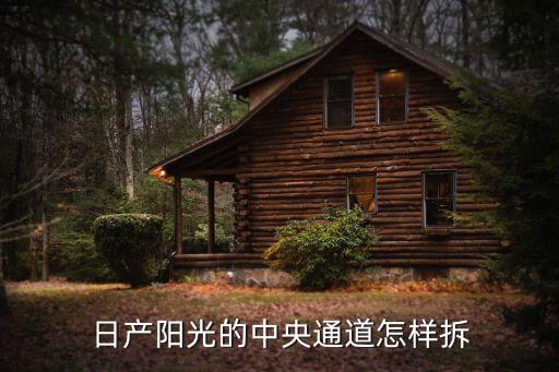 日产阳光的中央通道怎样拆