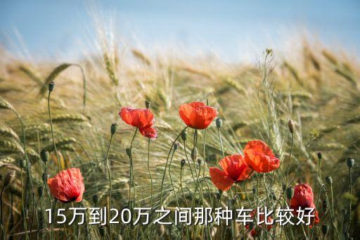 15到20万什么车最值得买，1520万什么车比较好