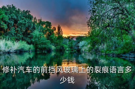 修补汽车的前挡风玻璃上的裂痕语言多少钱