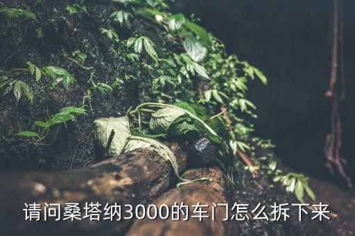 请问桑塔纳3000的车门怎么拆下来