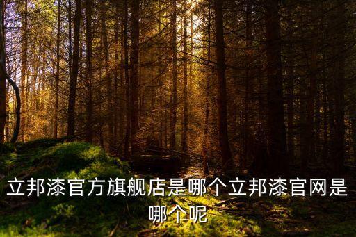 立邦漆官方旗舰店是哪个立邦漆官网是哪个呢
