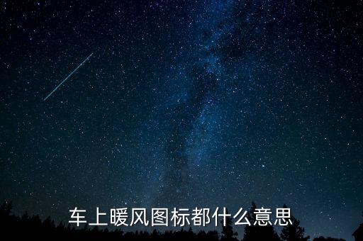 车上暖风图标都什么意思