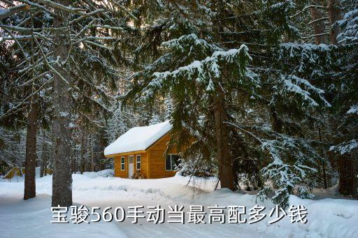 宝骏560手动当最高配多少钱