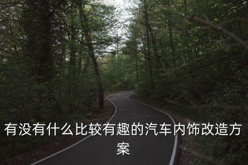 汽车内饰修复翻新改装方案怎么写，有没有什么比较有趣的汽车内饰改造方案